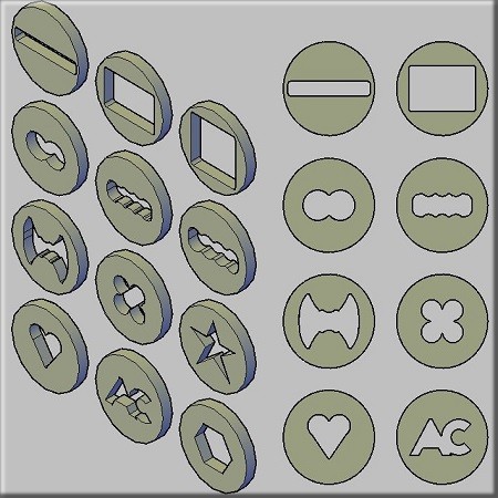 Plates for soap extruder